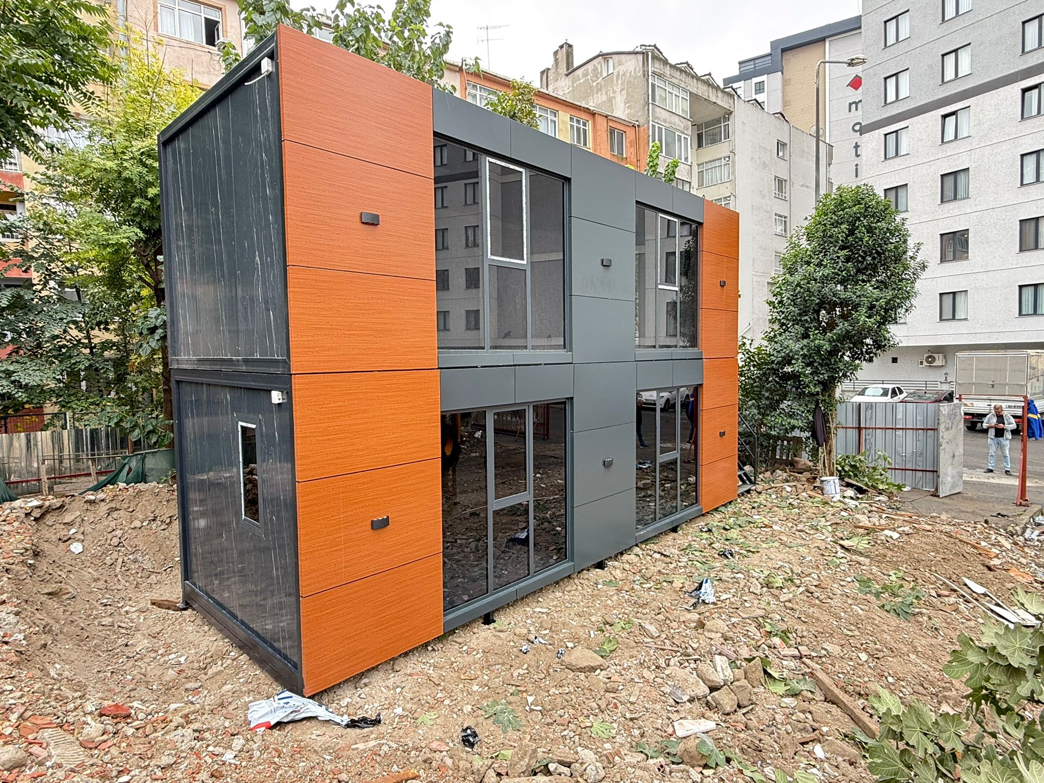 Prefabrik İki Katlı Konteyner